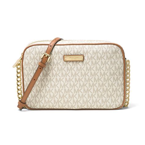 michael kors jet set crossbody mandarin|michael kors vanilla jet set.